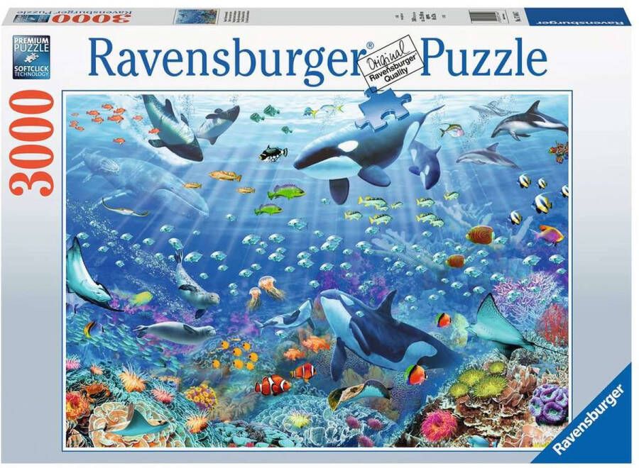 Ravensburger Puzzel Kleurrijke onderwaterwereld Legpuzzel 3000 stukjes