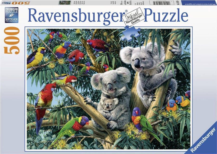 Ravensburger puzzel Koalas in de boom legpuzzel 500 stukjes