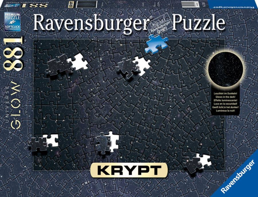 Ravensburger puzzel Krypt Universe Glow Legpuzzel stukjes