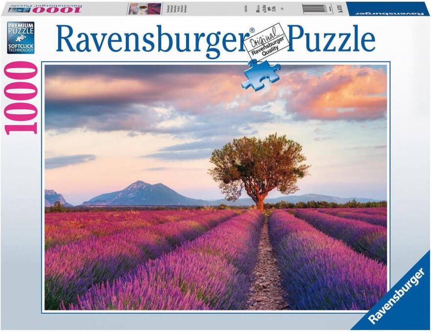 Ravensburger puzzel Lavendelveld in het Gouden Uur Legpuzzel 1000 stukjes