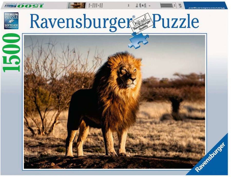 Ravensburger puzzel 1500 stukjes leeuw de koning der beest