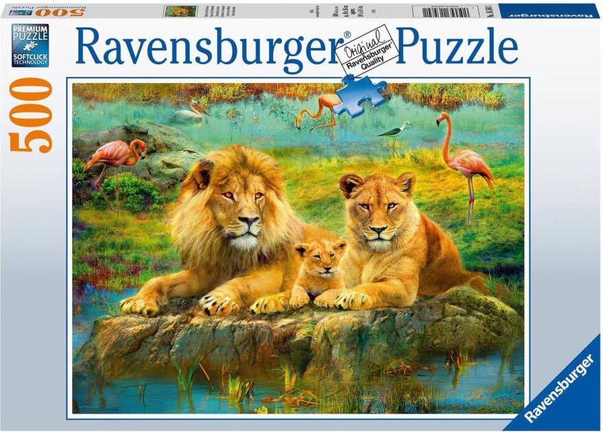 Ravensburger puzzel Leeuwen in de Savanne Legpuzzel 500 stukjes