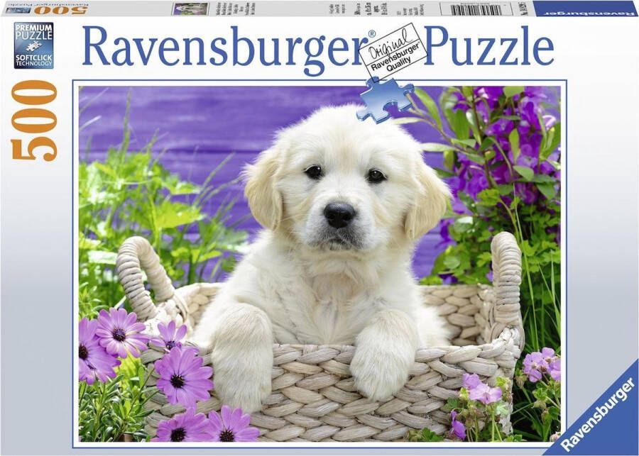 Ravensburger puzzel Lieve Golden Retriever legpuzzel 500 stukjes