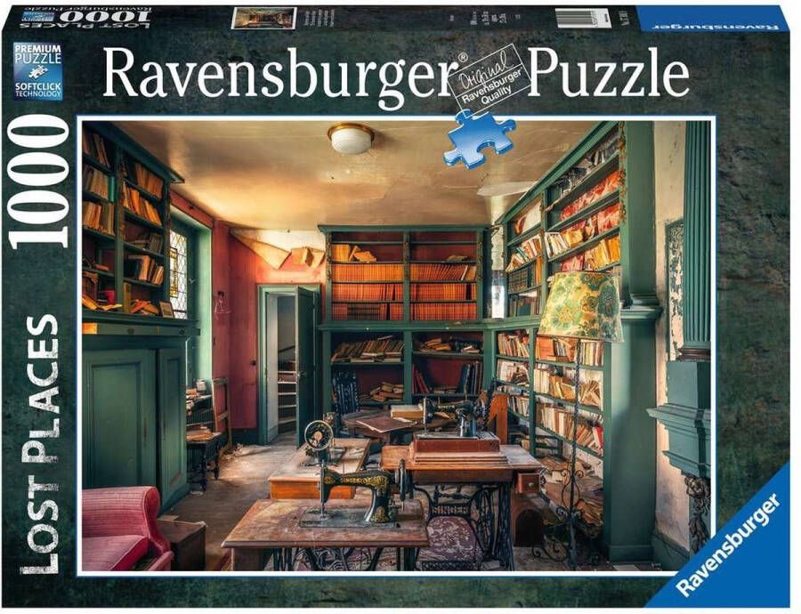 Ravensburger puzzel Lost Places: Mysterious Castle Library Legpuzzel 1000 stukjes