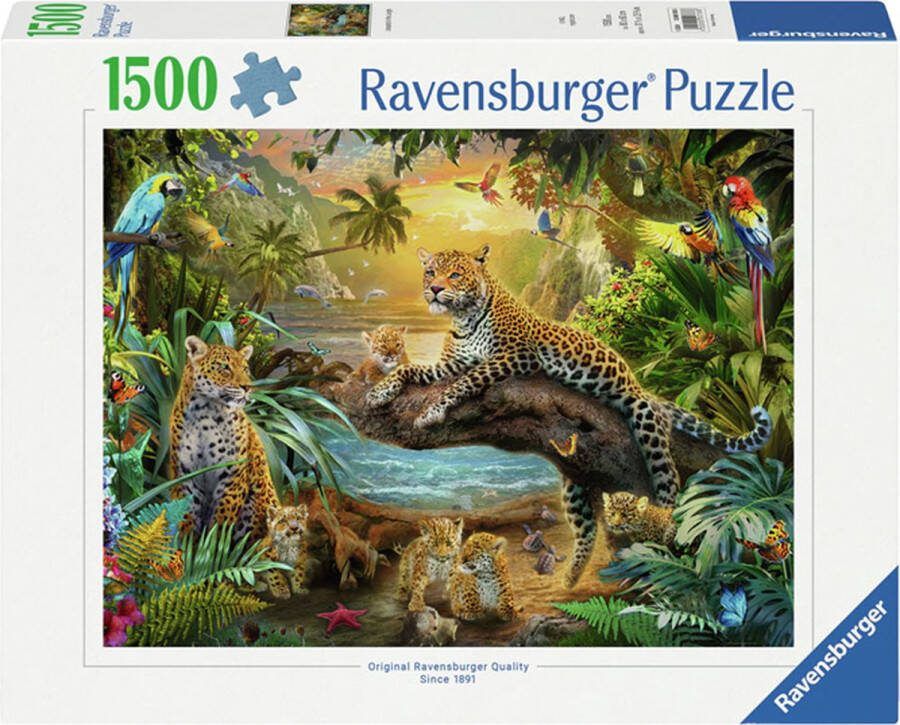 Ravensburger puzzel Luipaarden in de jungle Legpuzzel 1500 stukjes