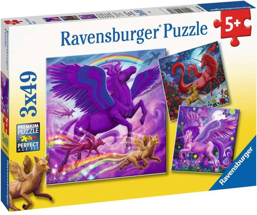 Ravensburger puzzel Magische wezens Legpuzzel 3x49 stukjes