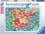 Ravensburger puzzel Map of Iberia Wines Legpuzzel 1000 stukjes - Thumbnail 1