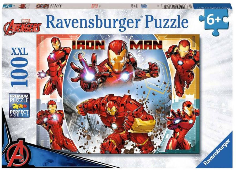 Ravensburger puzzel Marvel Iron Man Legpuzzel 100 XXL stukjes