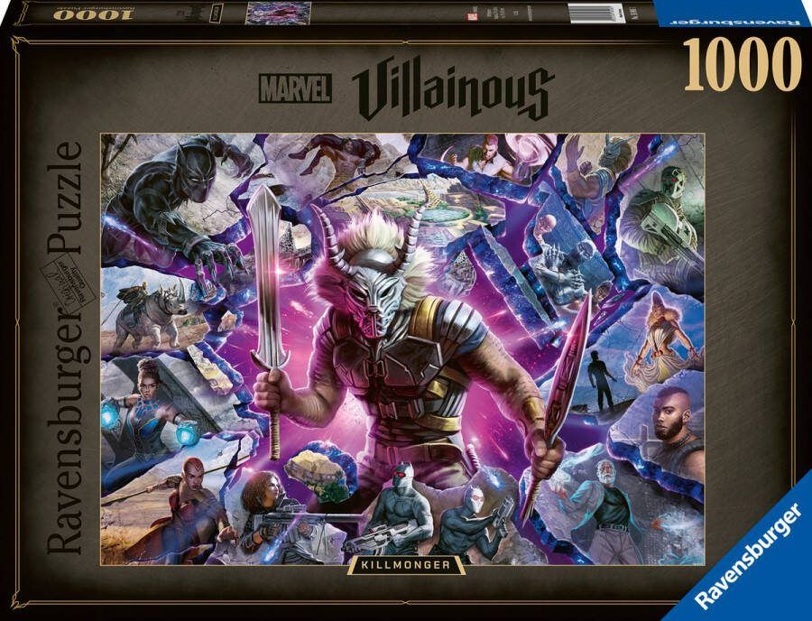 Ravensburger puzzel Marvel Villainous: Killmonger Legpuzzel 1000 stukjes