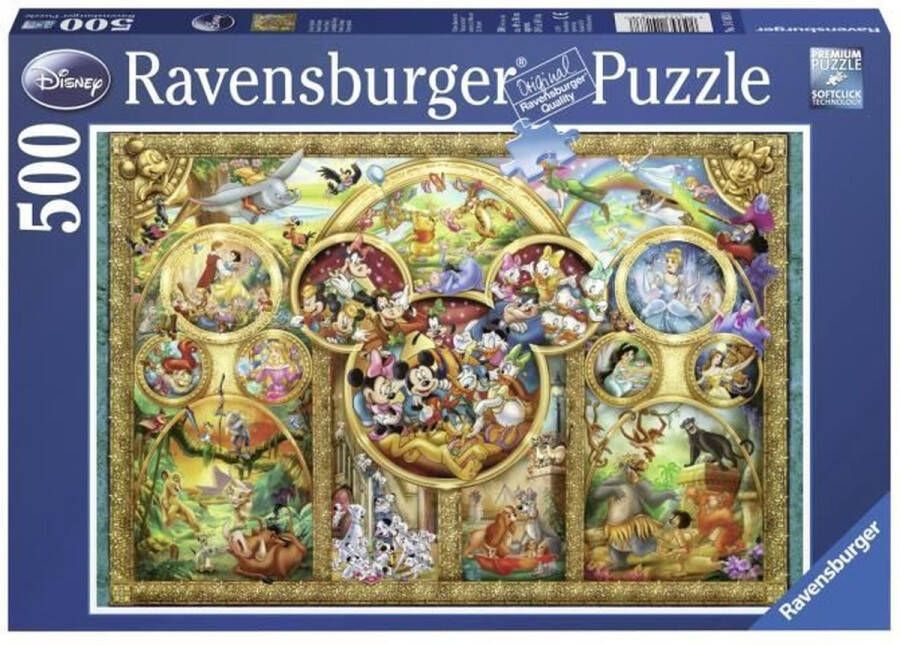 Ravensburger puzzel Most Famous Disney Characters Legpuzzel 500 stukjes