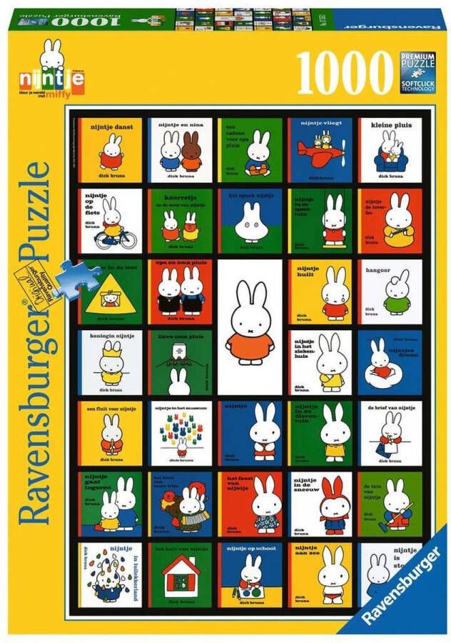 Ravensburger puzzel nijntje bookcovers Legpuzzel 1000 stukjes