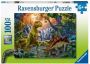 Ravensburger puzzel Oase van dinosaurussen- Legpuzzel 100 stukjes - Thumbnail 1