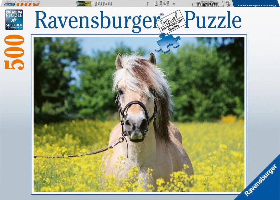 Ravensburger puzzel Paard tussen de Bloemen Legpuzzel 500 stukjes