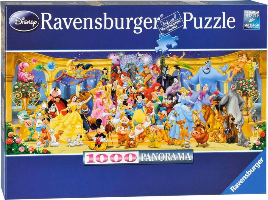 Ravensburger puzzel Panorama Disney Groepsfoto Legpuzzel 1000 stukjes