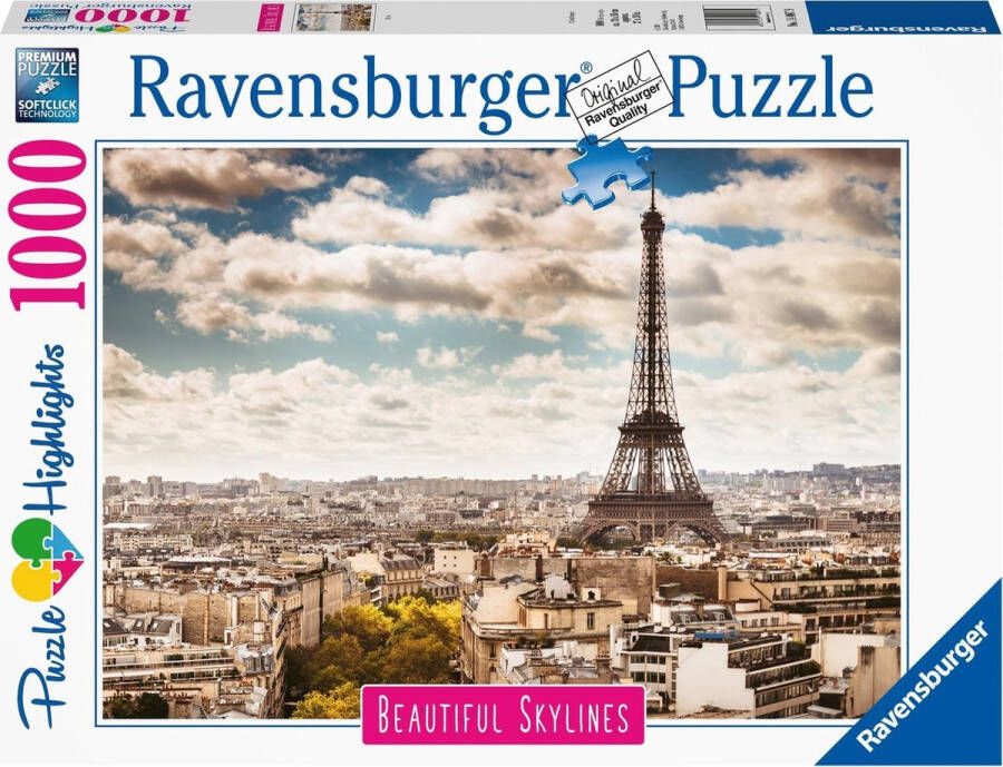 Ravensburger puzzel Parijs Legpuzzel 1000 stukjes