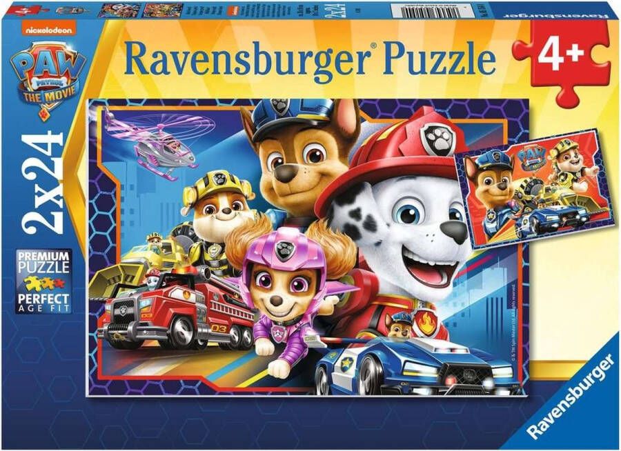 Ravensburger puzzel PAW Patrol 2x24 stukjes kinderpuzzel