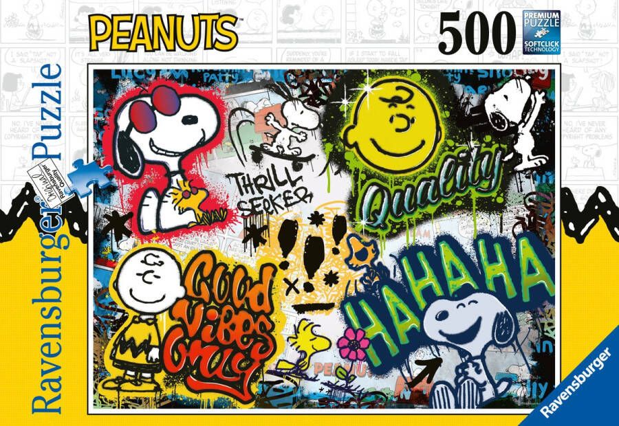 Ravensburger puzzel Peanuts Graffiti Legpuzzel 500 stukjes