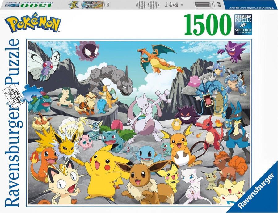 Ravensburger puzzel PokÃ©mon Classics Legpuzzel 1500 stukjes