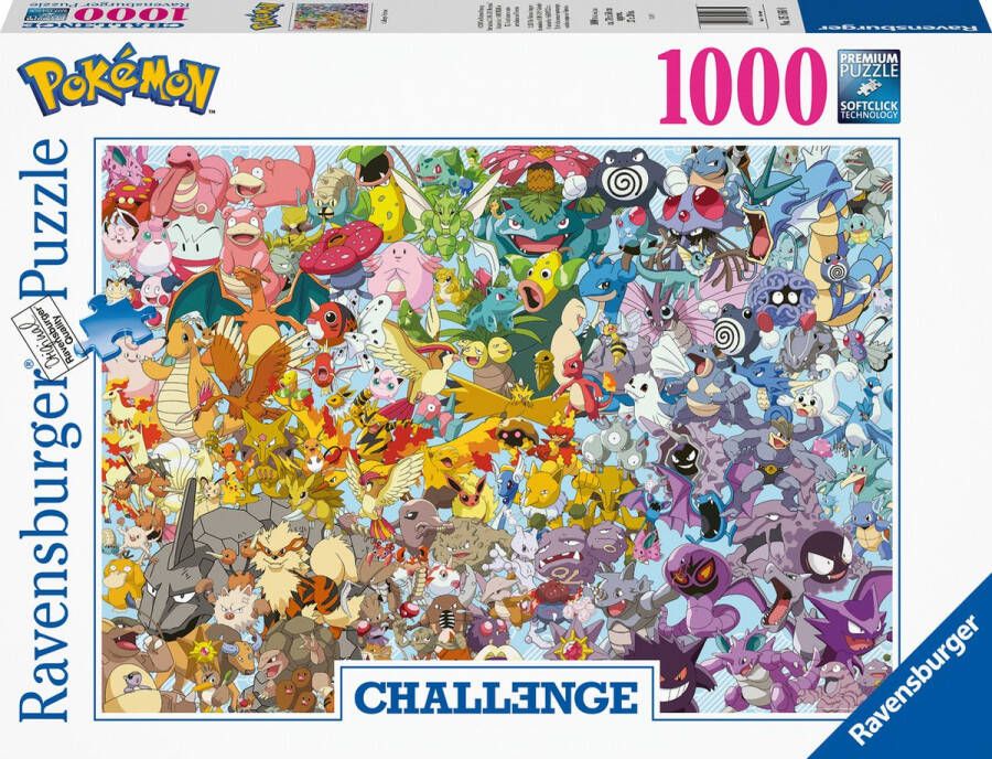 Ravensburger puzzel Pokémon Challenge Legpuzzel 1000 stukjes