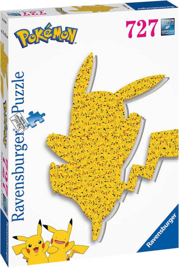 Ravensburger puzzel Pokémon Shaped Pikachu Legpuzzel 727 stukjes