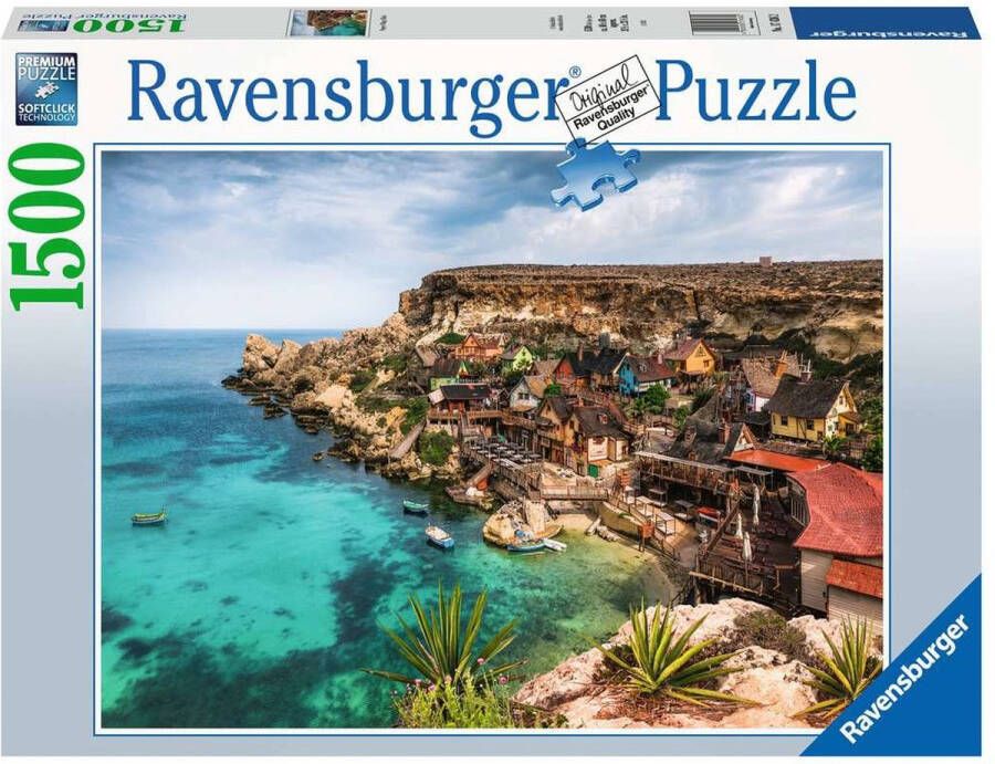 Ravensburger puzzel Popeye Village Malta Legpuzzel 1500 stukjes