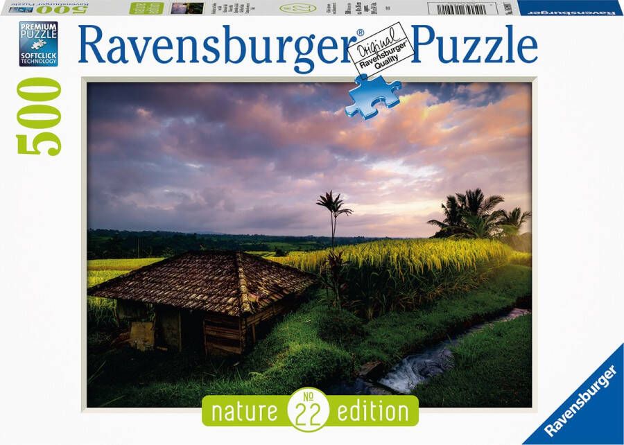 Ravensburger puzzel Rijstvelden in Bali -Nature Edition Legpuzzel 500 stukjes