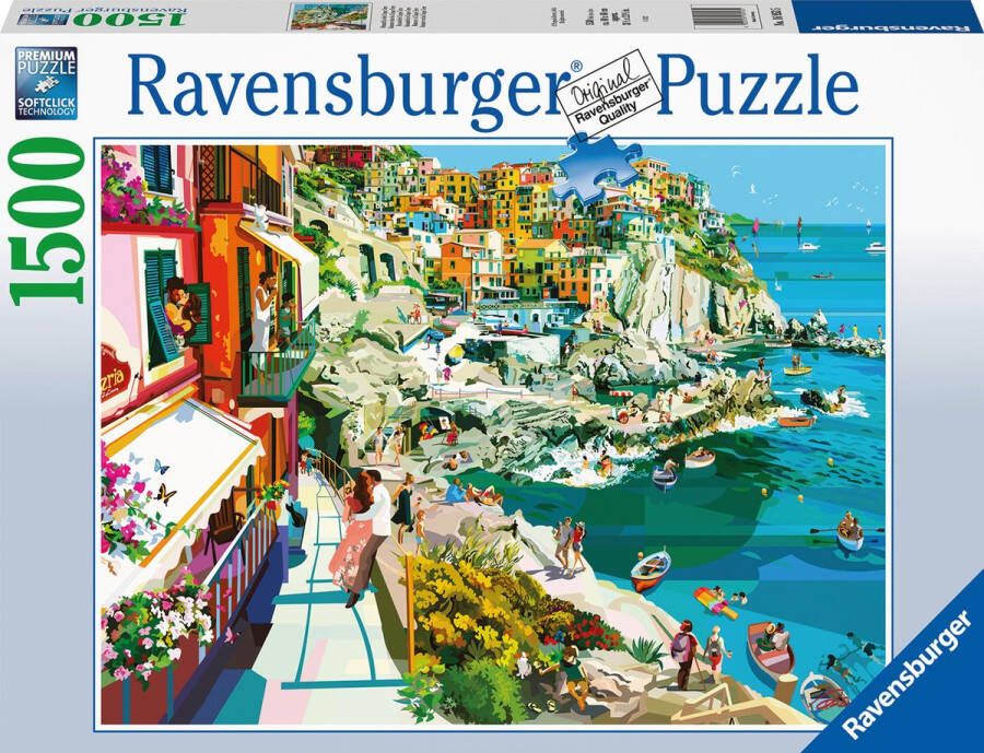 Ravensburger puzzel Romantiek in Cinque Terre Legpuzzel 1500 stukjes