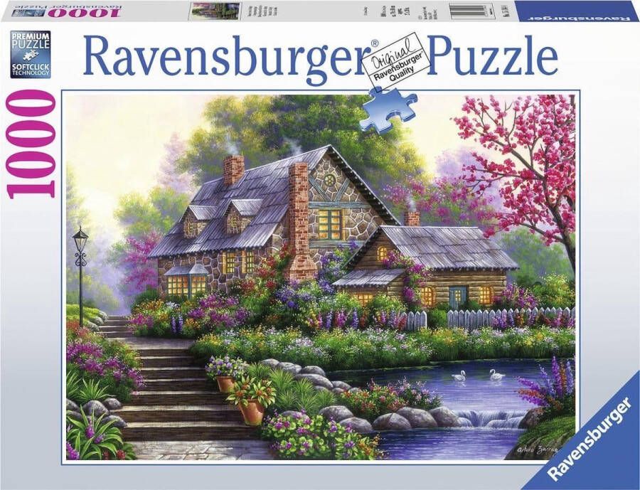 Ravensburger puzzel Romantische cottage Legpuzzel 1000 stukjes