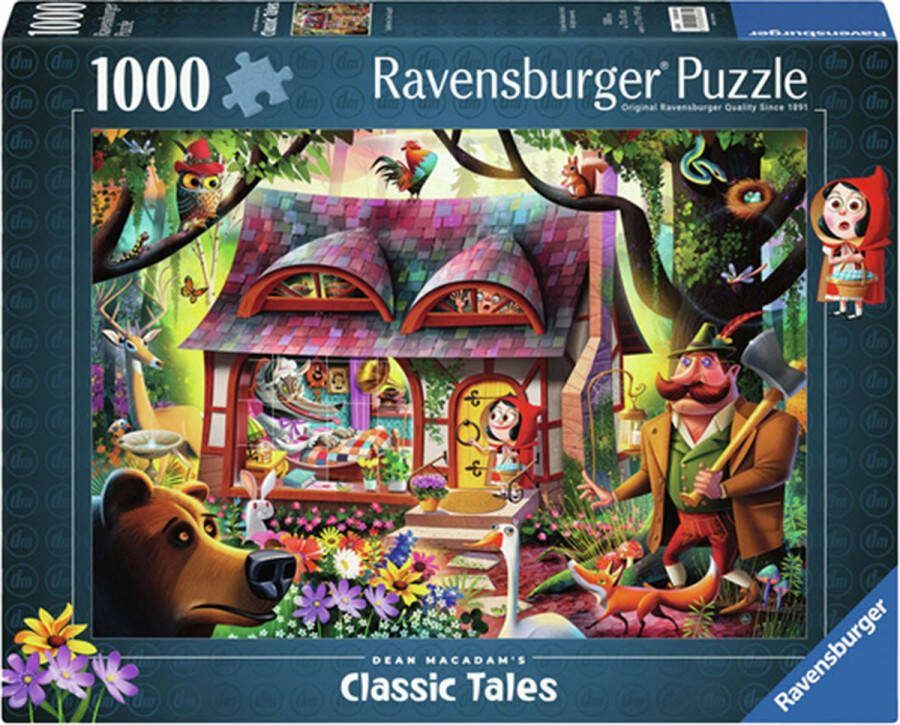 Ravensburger puzzel Roodkapje en de wolf Legpuzzel 1000 stukjes