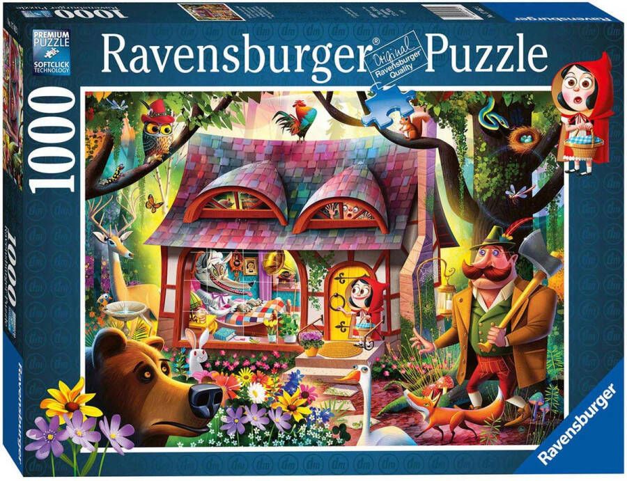 Ravensburger Puzzel Roodkapje en de Wolf legpuzzel 1000 stukjes