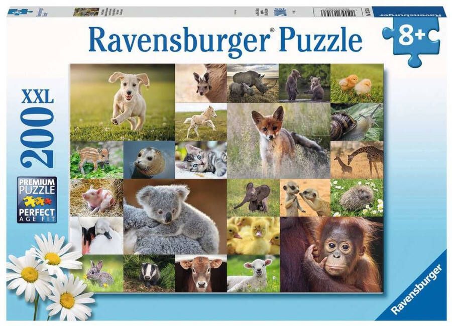 Ravensburger puzzel Schattige babydieren Legpuzzel 200 XXL stukjes