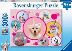 Ravensburger puzzel Schattige Eenhoorn Honden Legpuzzel 300XXL stukjes