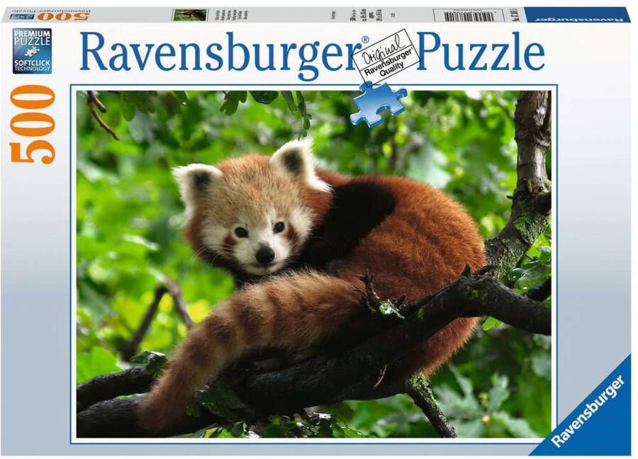 Ravensburger puzzel Schattige rode panda Legpuzzel 500 stukjes