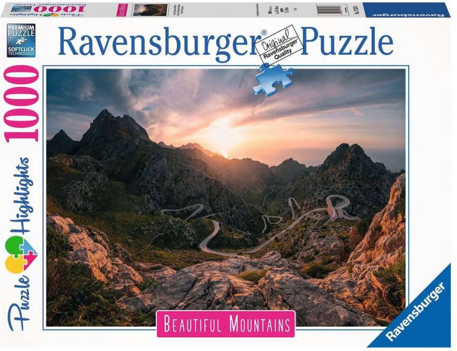 Ravensburger puzzel Serra de Tramuntana Mallorca Legpuzzel 1000 stukjes