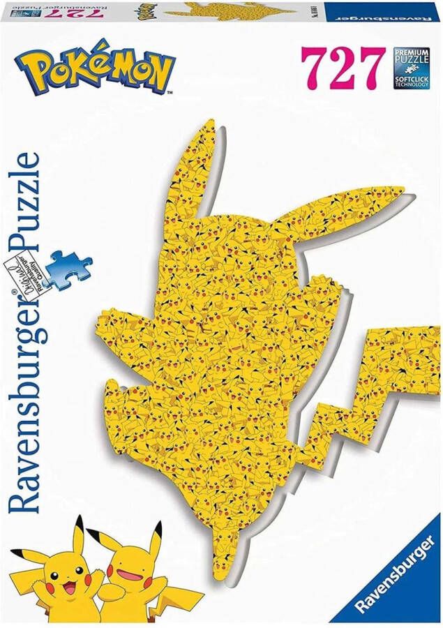 Ravensburger puzzel Pokémon Shaped Pikachu Legpuzzel 727 stukjes