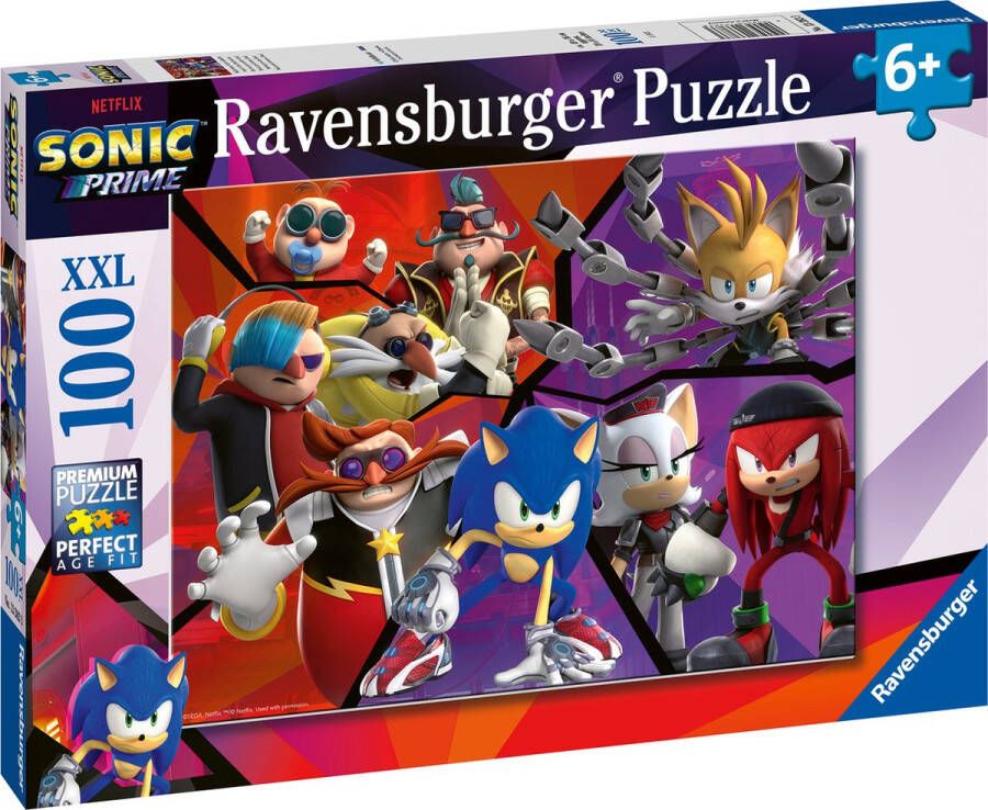 Ravensburger puzzel Sonic Prime Legpuzzel 100 XXL stukjes