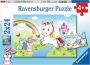 Ravensburger puzzel Sprookjesachtige eenhoorn 2x24 stukjes kinderpuzzel - Thumbnail 1