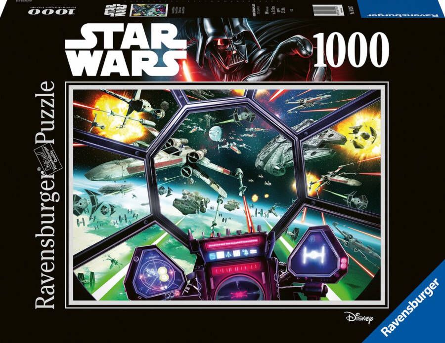 Ravensburger puzzel Star Wars TIE Fighter Cockpit Legpuzzel 1000 stukjes