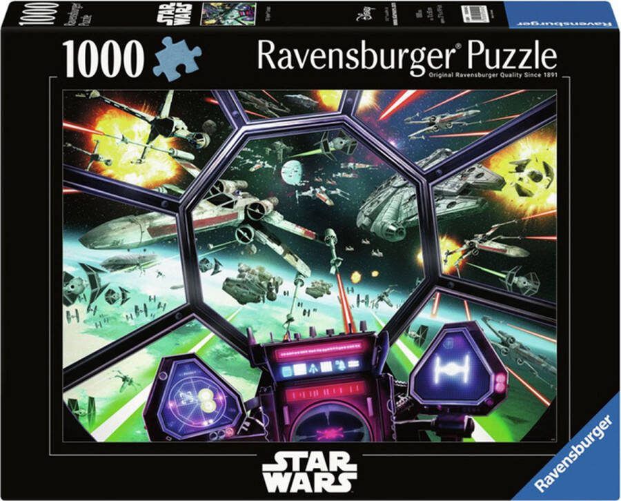 Ravensburger puzzel Star Wars: TIE Fighter Cockpit Legpuzzel 1000 stukjes