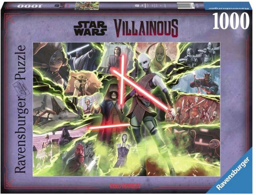 Ravensburger Puzzel Star Wars Villainous: Asajj Ventress Legpuzzel 1000 stukjes