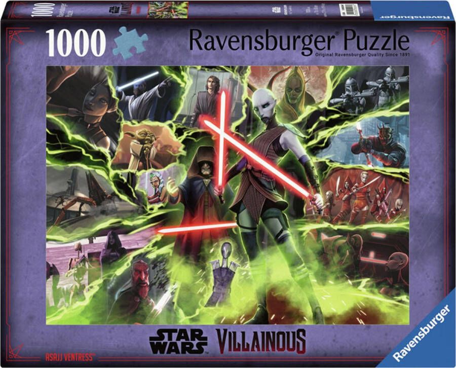 Ravensburger puzzel Star Wars Villainous: Asajj Ventress Legpuzzel 1000 stukjes