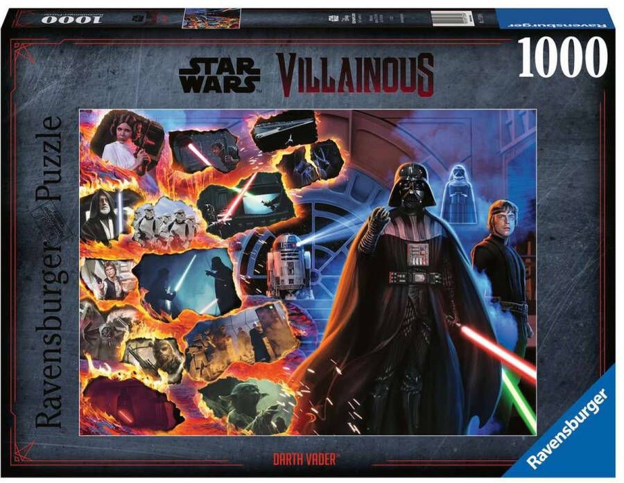 Ravensburger puzzel Star Wars Villainous: Darth Vader Legpuzzel 1000 stukjes