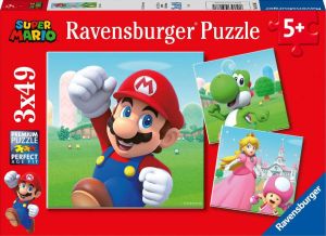 Ravensburger puzzel Super Mario 3x49 stukjes kinderpuzzel