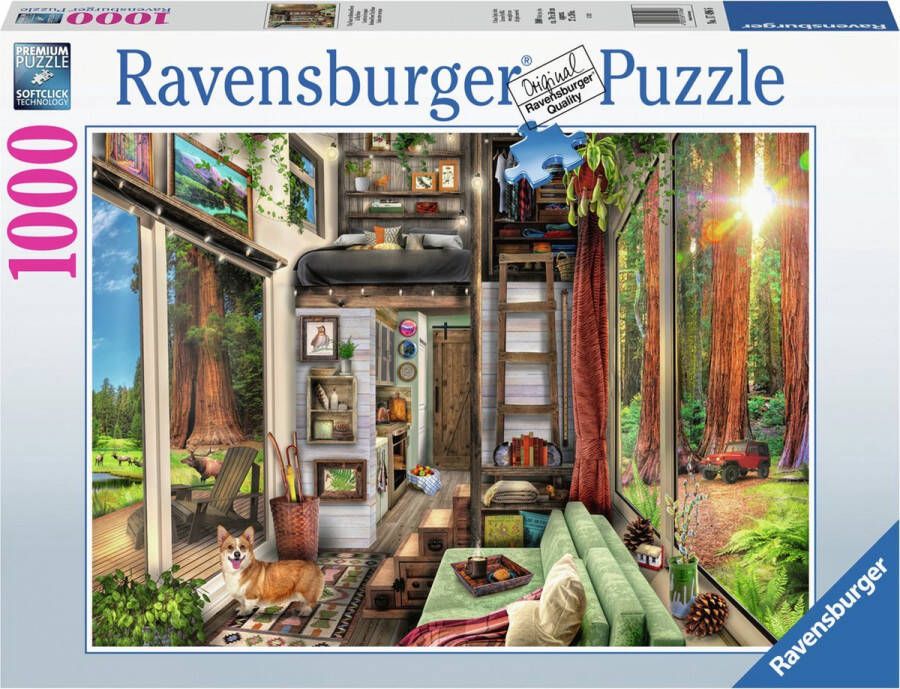 Ravensburger Puzzel Tiny House in Redwood Forest Legpuzzel 1000 stukjes