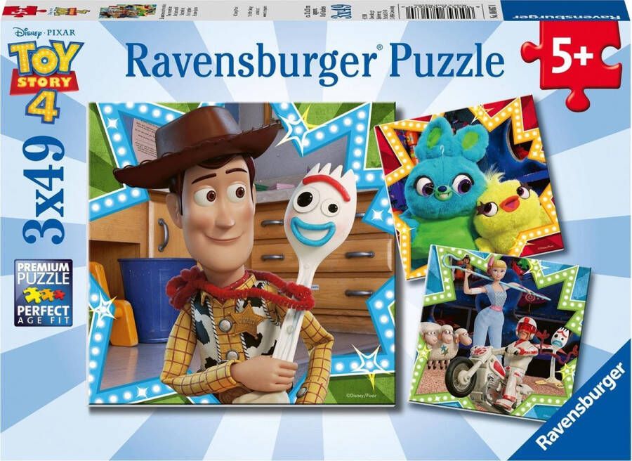 Ravensburger puzzel Toy Story 4 3x49 stukjes kinderpuzzel
