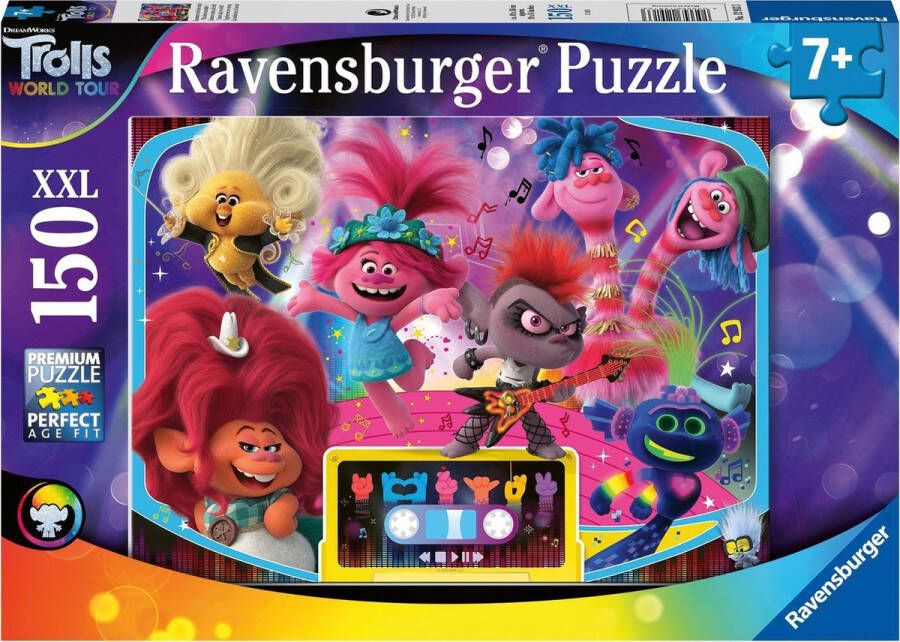 Ravensburger puzzel Trolls 2 World Tour Samen zijn we sterk! Legpuzzel 150XXL stukjes