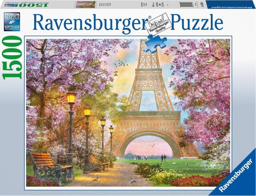 Ravensburger puzzel Verliefd in Parijs Legpuzzel 1500 stukjes