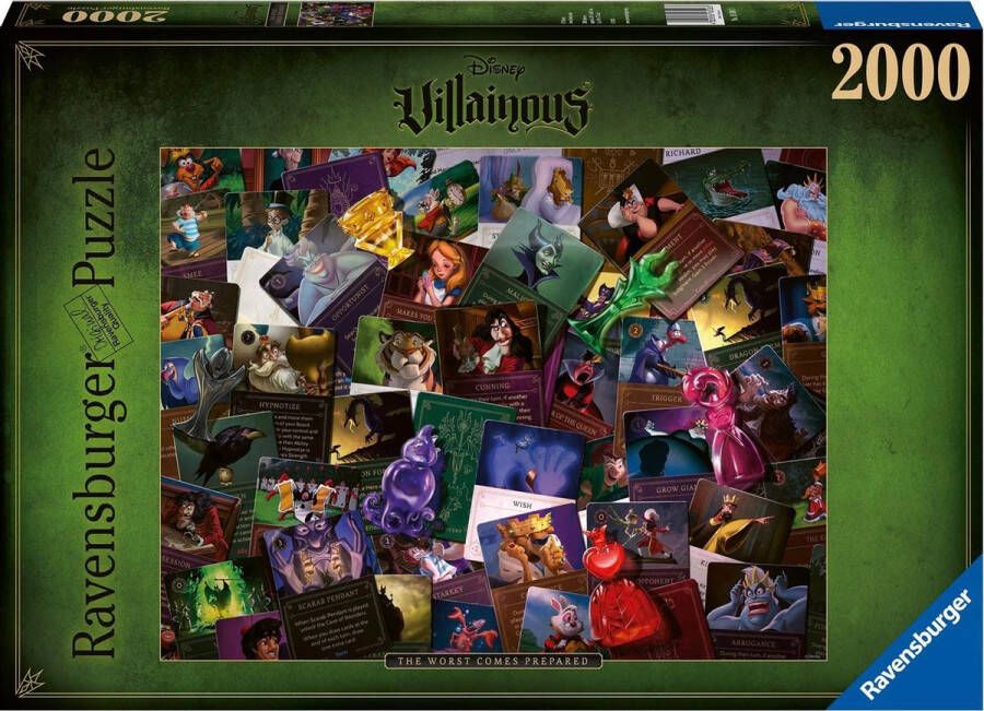 Ravensburger puzzel Villainous: All Villains The Worst Comes Prepared Legpuzzel 2000 stukjes