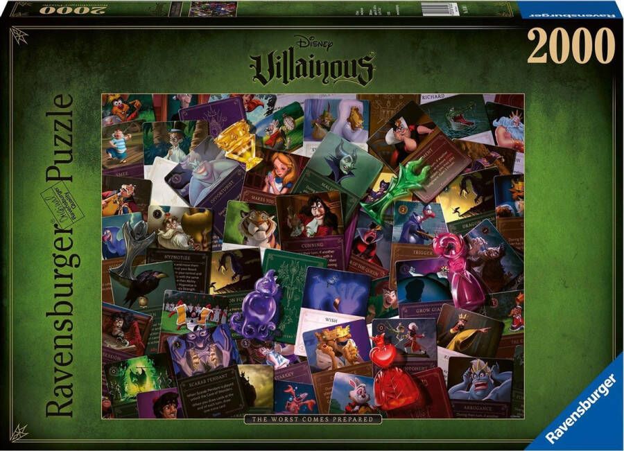 Ravensburger puzzel Villainous: All Villains The Worst Comes Prepared Legpuzzel 2000 stukjes