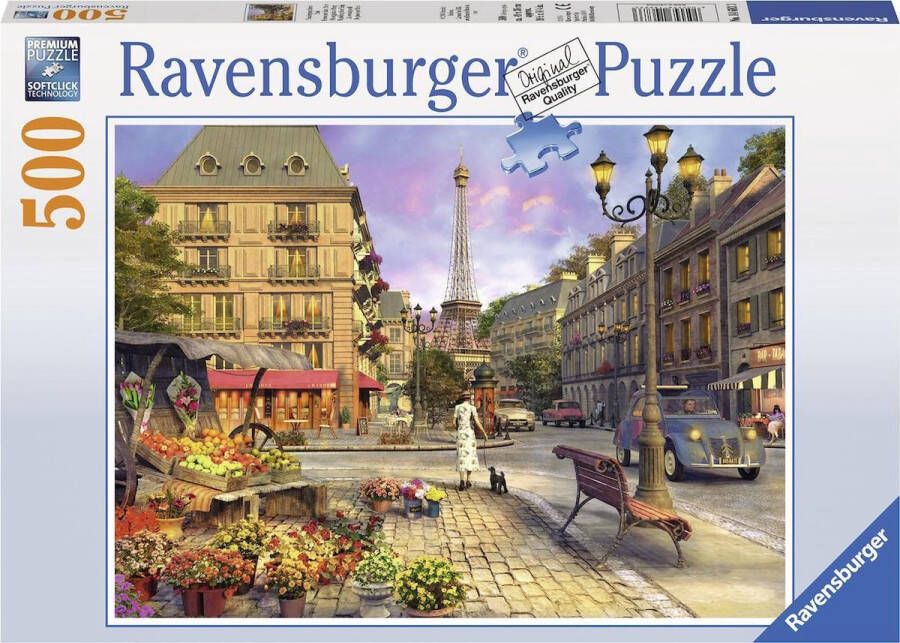 Ravensburger puzzel Wandeling door Parijs Legpuzzel 500 stukjes